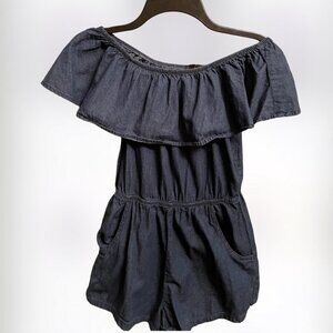 Derek Heart Women's Junior's Off the Shoulder Romper